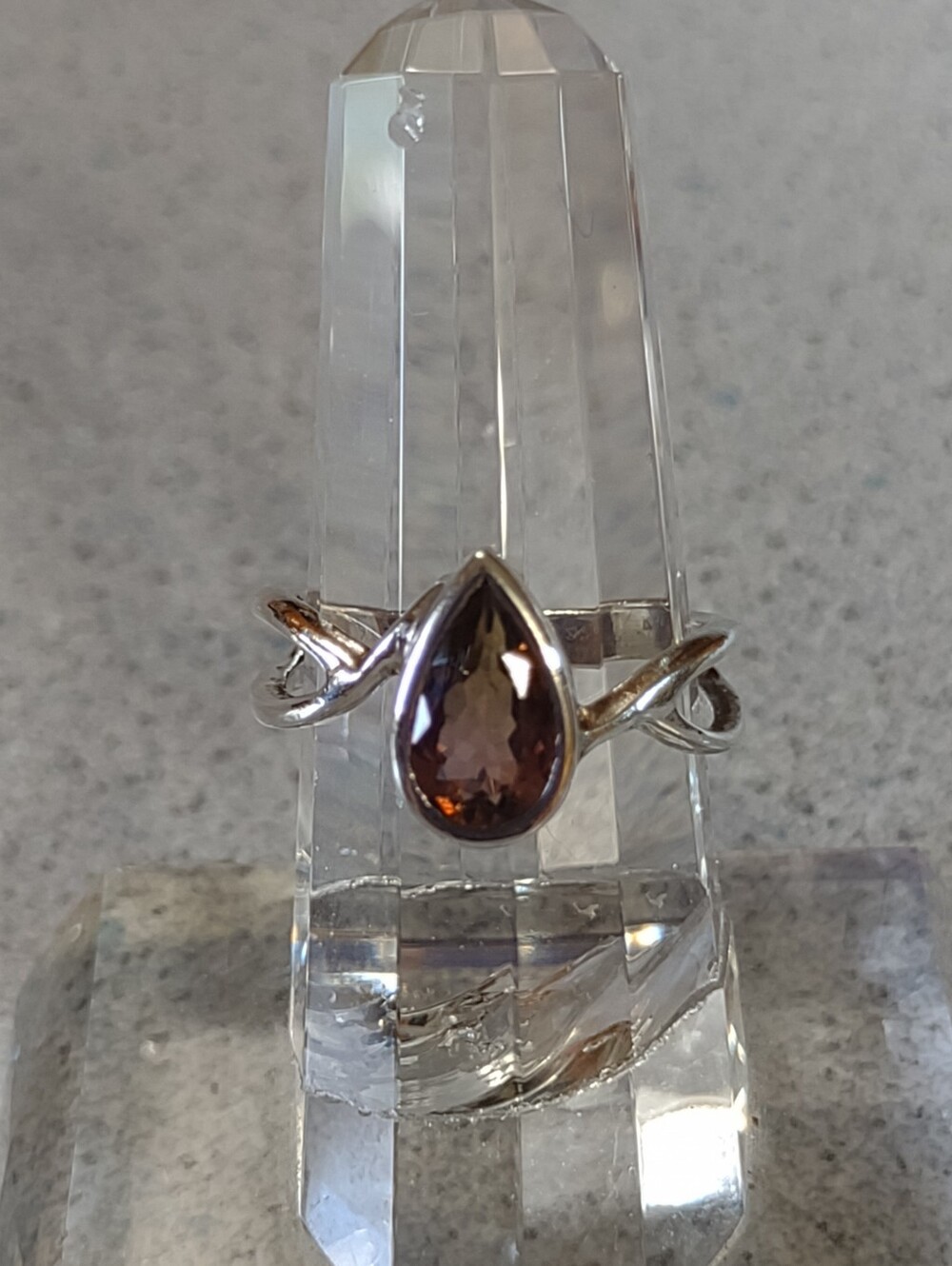 Sterling+Tourmaline Ring(8.25)